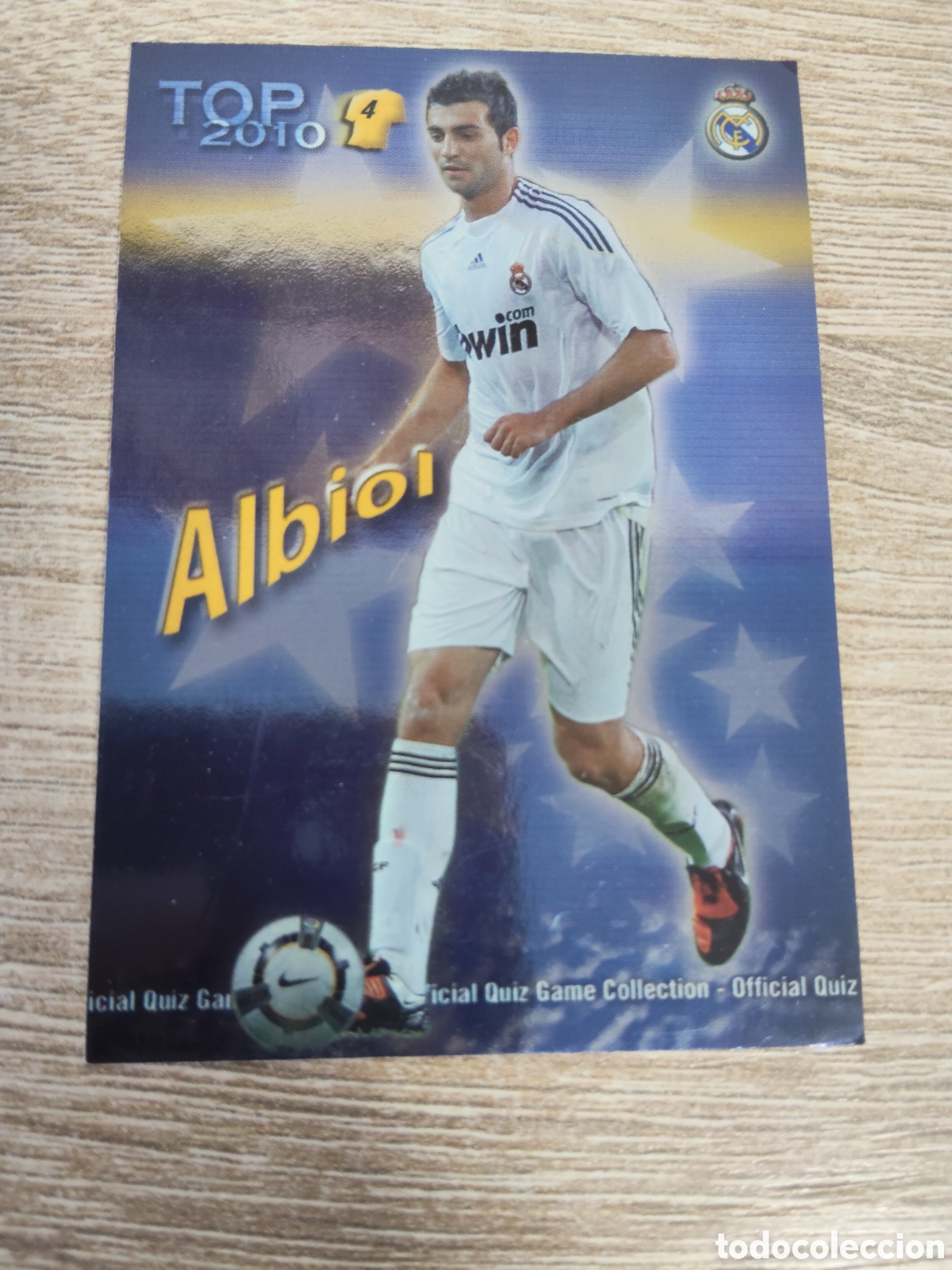 Fu&szlig;ball-Sticker: Mundicromo las fichas de la liga 2009 2010 09 10 560 Albiol Real Madrid fondo azul