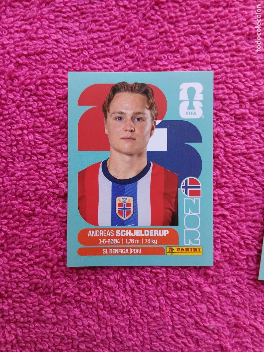 Fu&szlig;ball-Sticker: FIFA World Cup 2026 andreas schjelderup nor 12 selecci&oacute;n de noruega nor12 panini 2026