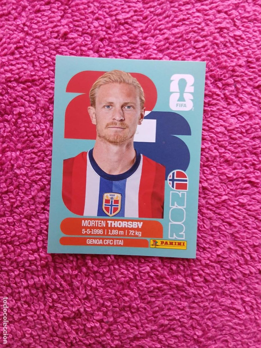 Figurine di Calcio: FIFA World Cup 2026 morten thorsbv nor 9 selecci&oacute;n de noruega nor9 panini 2026