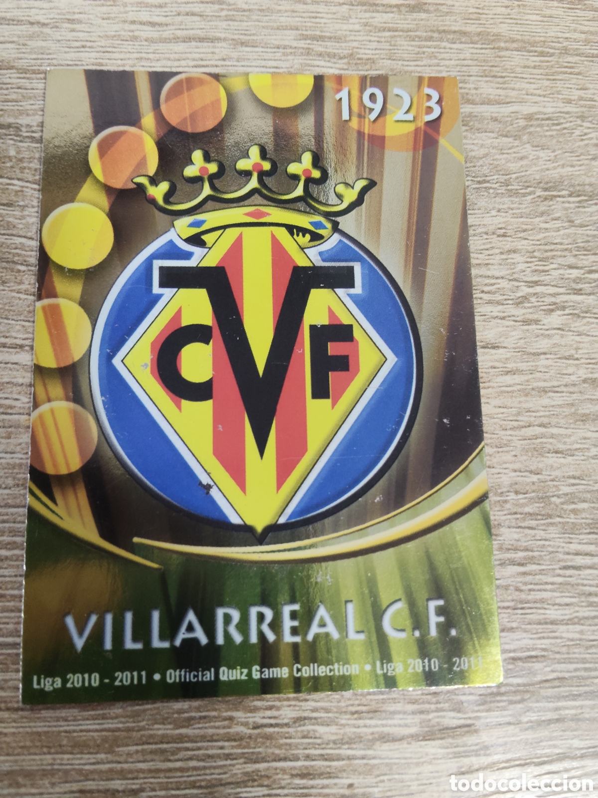 Figurine di Calcio: Mundicromo las fichas de la liga 2010 2011 10 11:163 escudo Villarreal