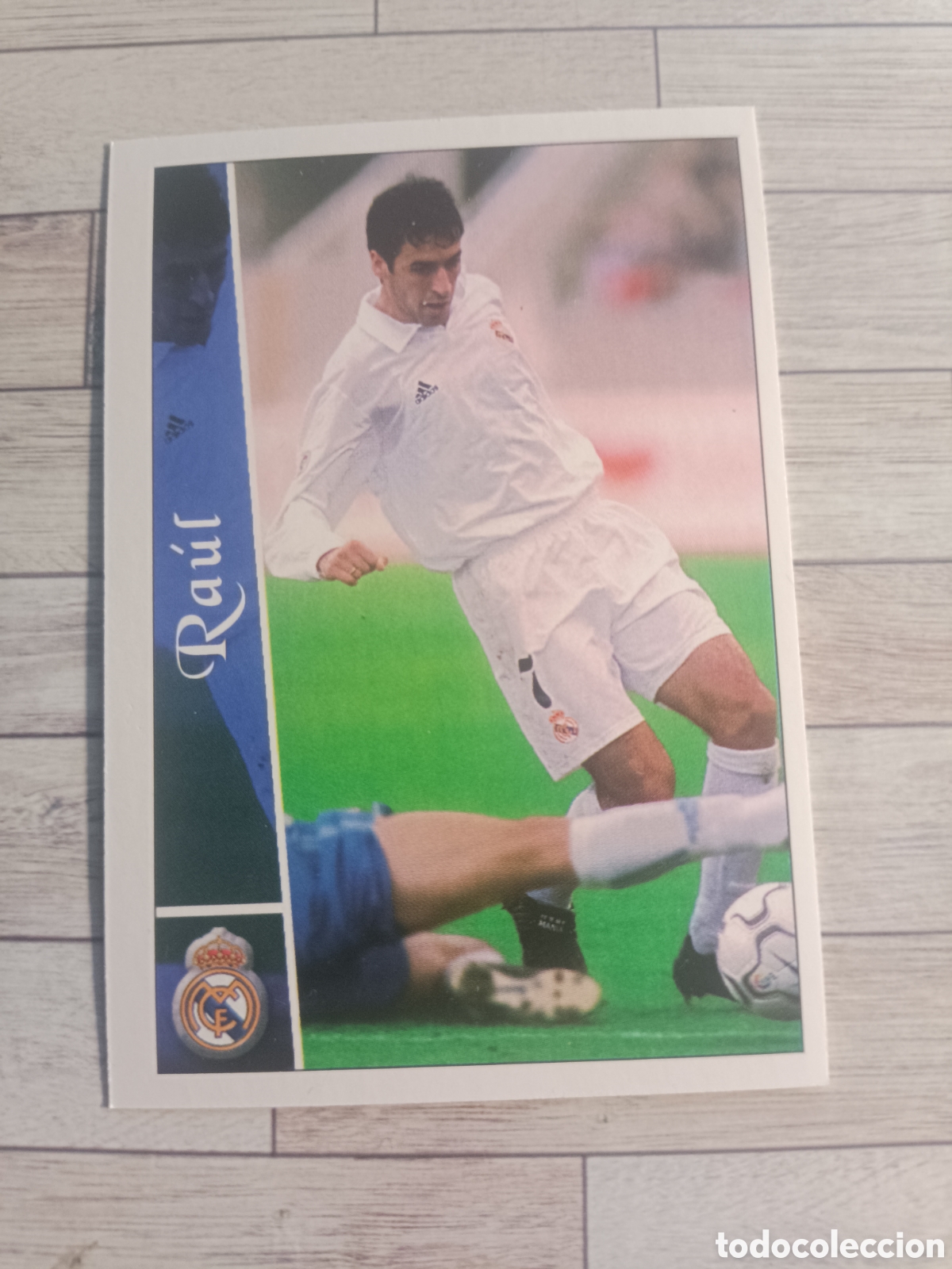 Figurine di Calcio: 74 RA&Uacute;L GONZ&Aacute;LEZ REAL MADRID MUNDICROMO LAS FICHAS DE LA LIGA 2002 2003 02 03