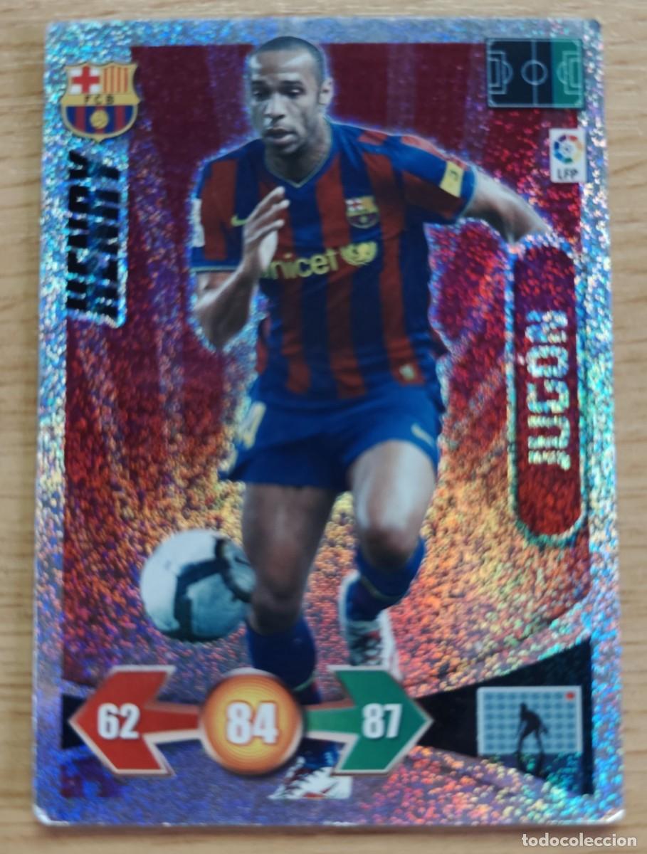 Cromos de Futebol: HENRY F. C. BARCELONA JUGON BRILLANTINA FINA ADRENALYN XL LIGA 2009 2010 09 10 PANINI