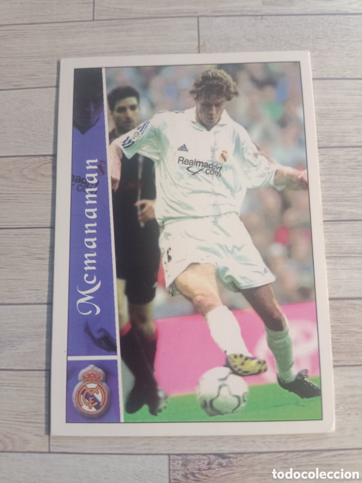 Cromos de f&uacute;tbol: 69 McMANAMAN REAL MADRID MUNDICROMO LAS FICHAS DE LA LIGA 2002 2003 02 03
