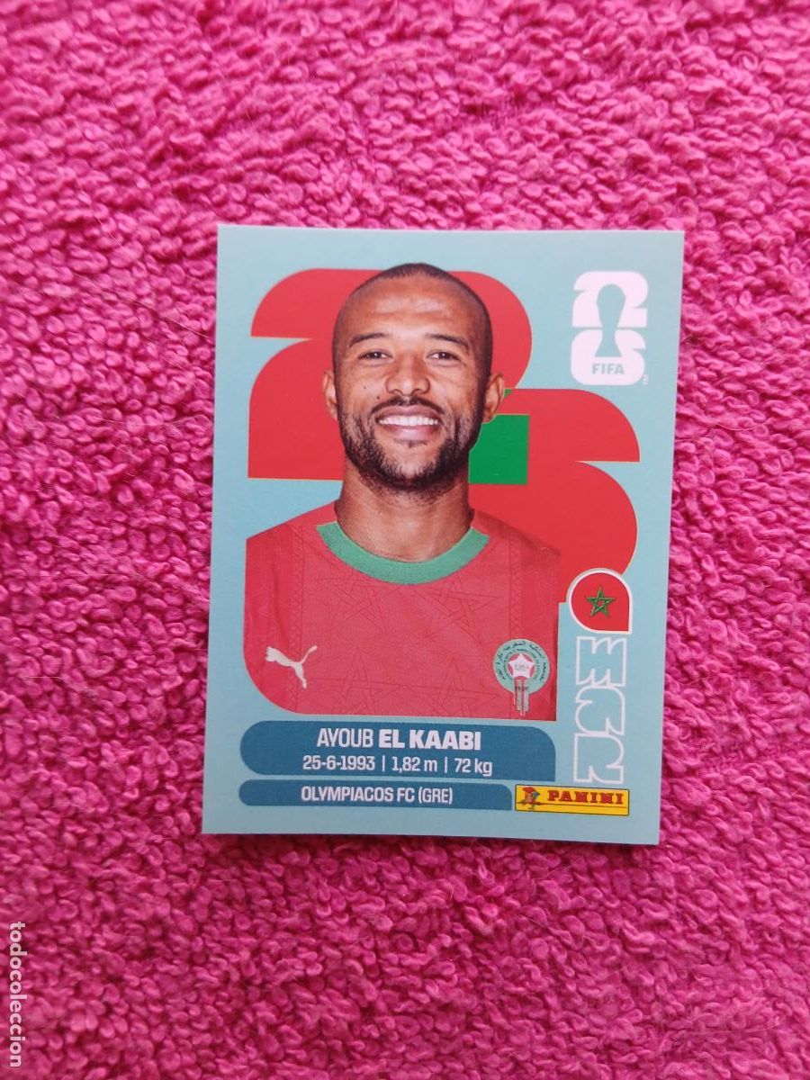 Cromos de f&uacute;tbol: FIFA World Cup 2026 ayoub el kaabi mar 20 selecci&oacute;n de marruecos mar20 panini 2026