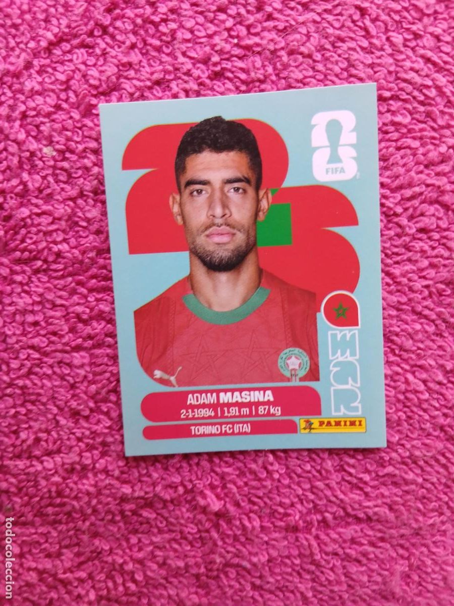 Cromos de f&uacute;tbol: FIFA World Cup 2026 adam masina mar 9 selecci&oacute;n de marruecos mar9 panini 2026