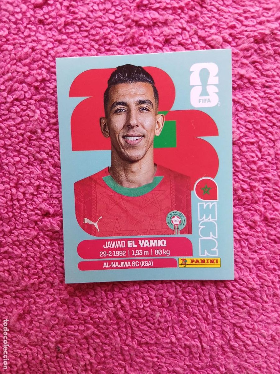 Cromos de f&uacute;tbol: FIFA World Cup 2026 jawad el yamiq mar 8 selecci&oacute;n de marruecos mar8 panini 2026