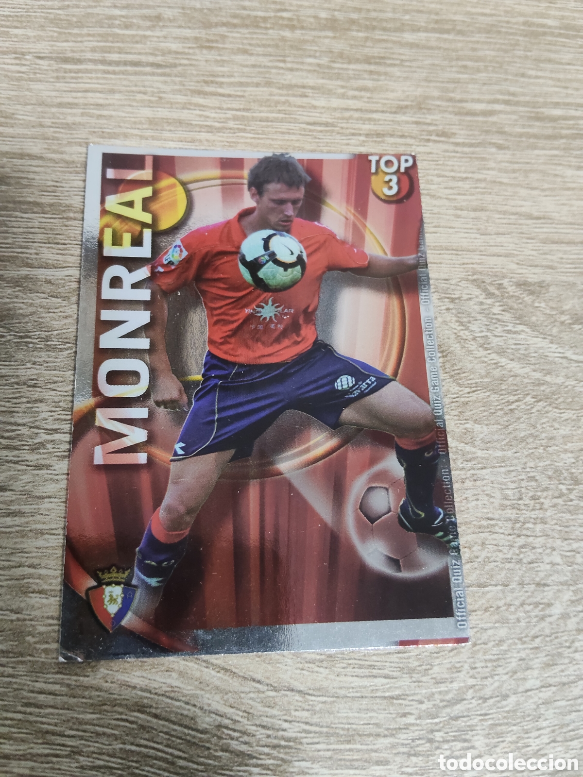 Cromos de f&uacute;tbol: Mundicromo las fichas de la liga 2010 2011 10 11 581 Monreal Osasuna fondo rojo
