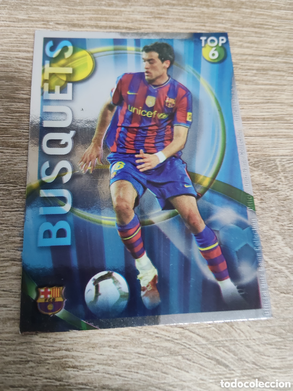 Cromos de f&uacute;tbol: Mundicromo las fichas de la liga 2010 2011 10 11 586 Busquets Barcelona fondo azul