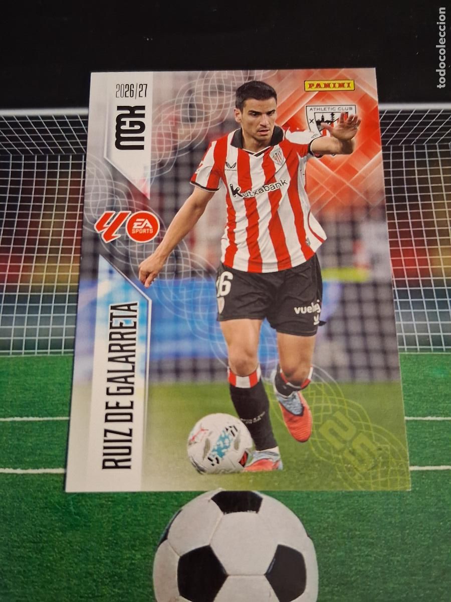 Cartes &agrave; collectionner de Football: 45 RUIZ DE GALARRETA ATHLETIC DE BILBAO CROMOS MEGACRACKS MGK LIGA FUTBOL PANINI 2026 2027 26 27