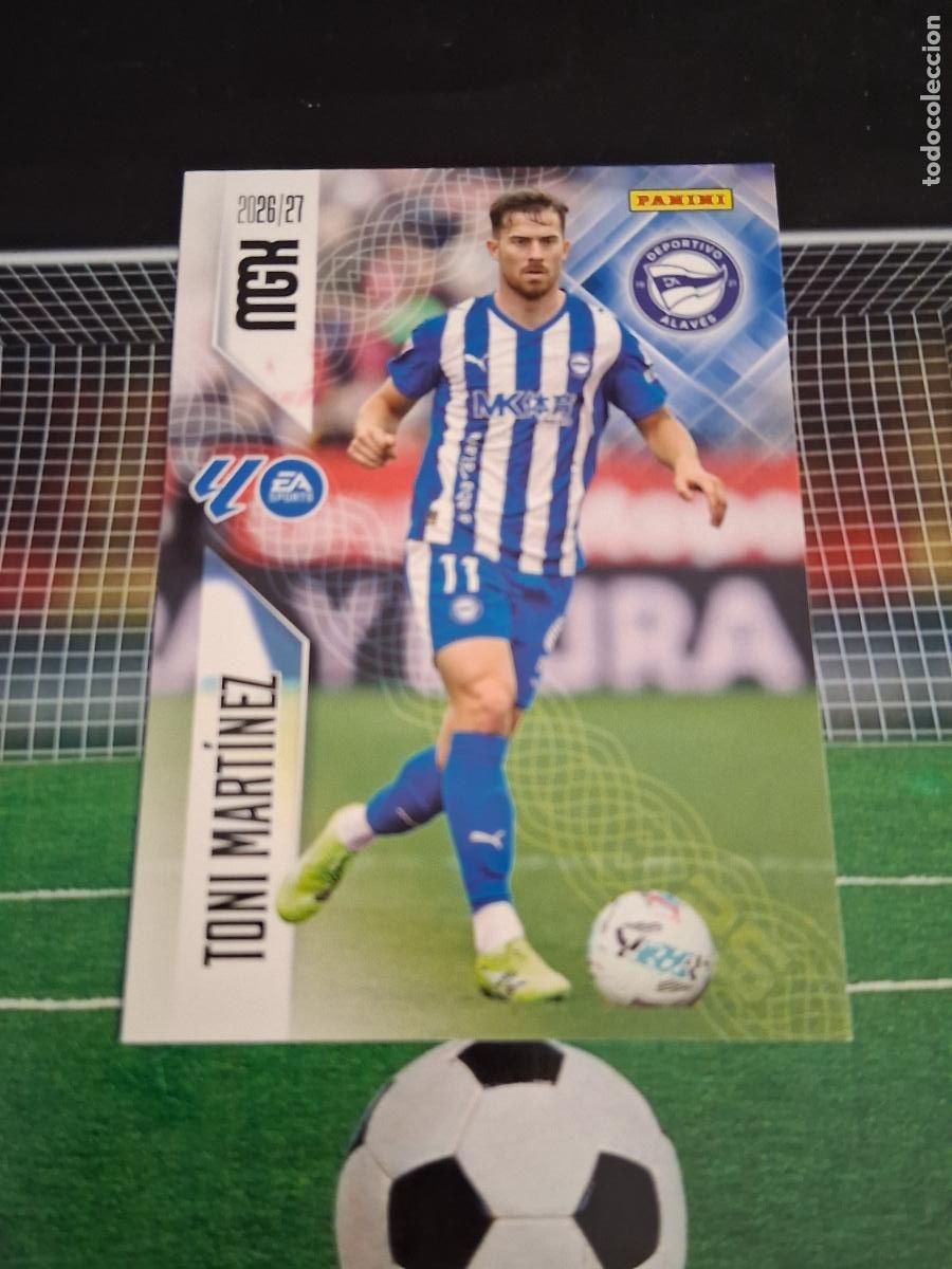 Cromos de f&uacute;tbol: 35 TONI MARTINEZ DEPORTIVO ALAVES CROMOS MEGACRACKS MGK LIGA FUTBOL PANINI 2026 2027 26 27