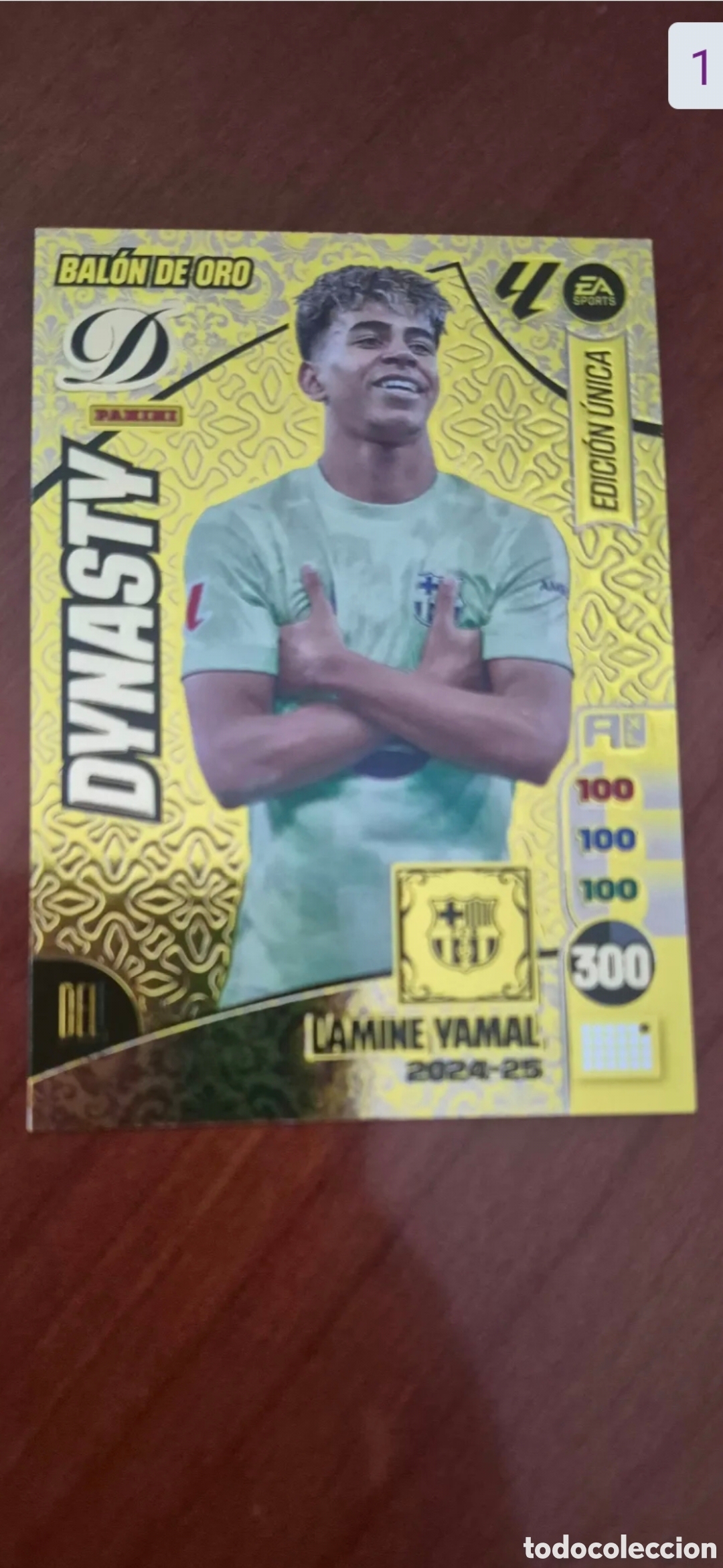 Figurine di Calcio: CROMO LAMINE YAMAL ORO