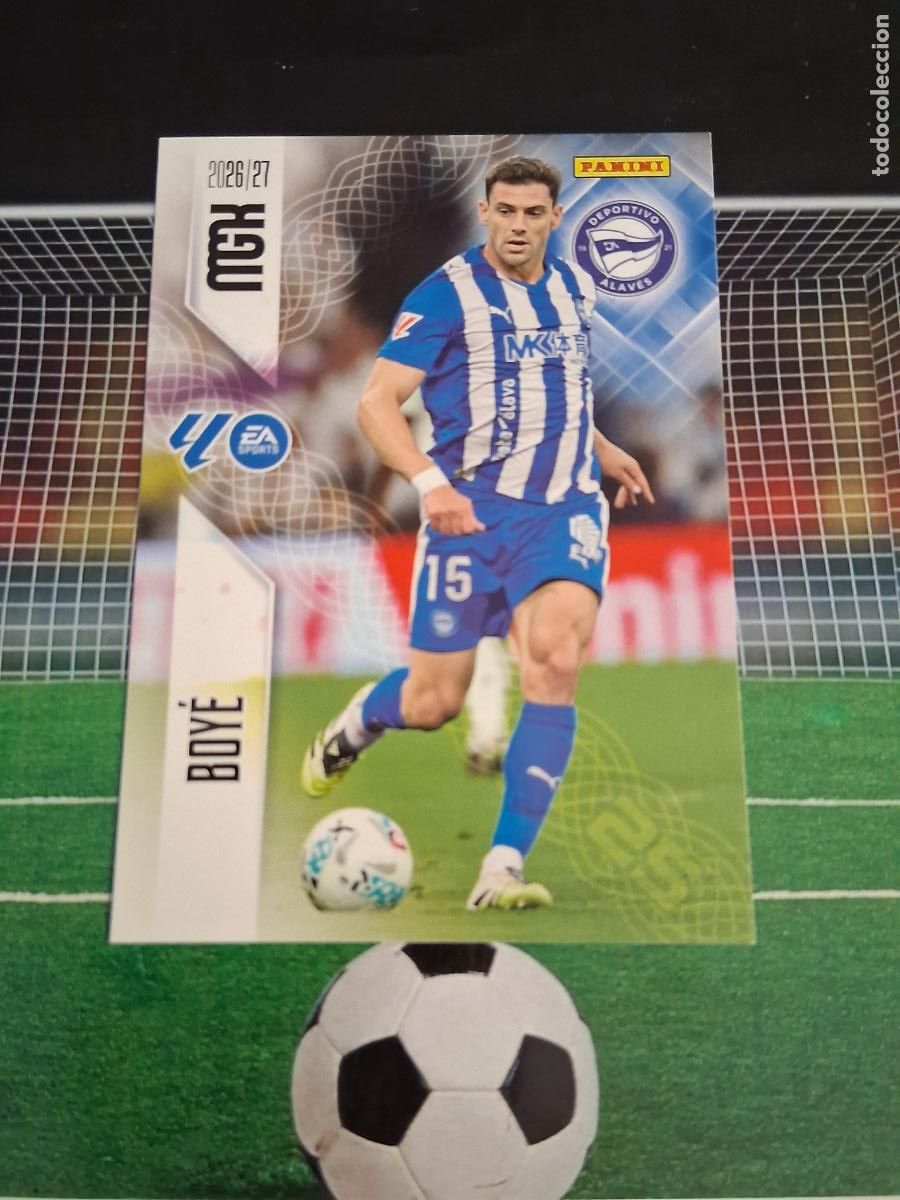 Cromos de f&uacute;tbol: 36 BOYE DEPORTIVO ALAVES CROMOS MEGACRACKS MGK LIGA FUTBOL PANINI 2026 2027 26 27