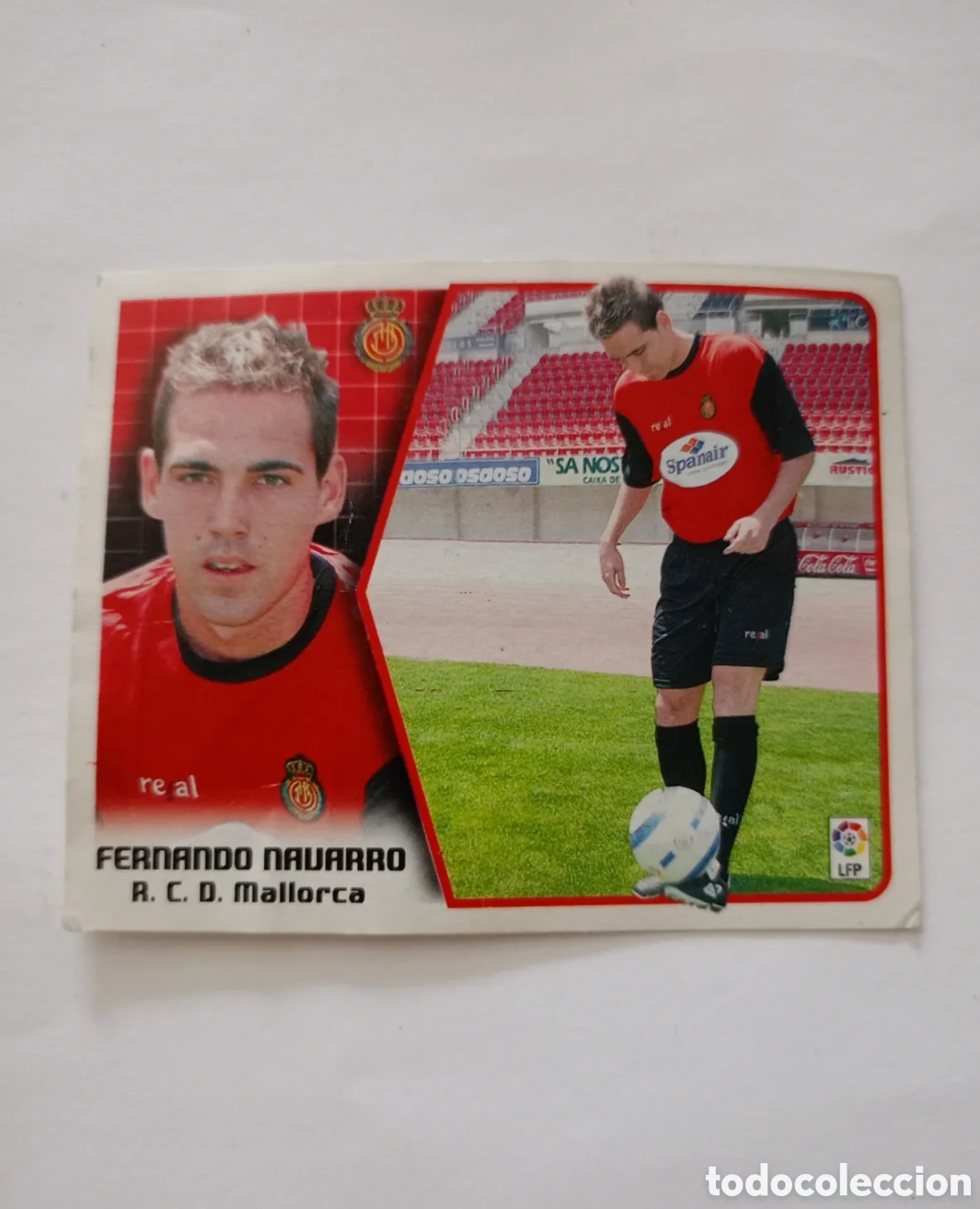 Figurine di Calcio: FERNANDO NAVARRO (R.C.D. MALLORCA) - LIGA 05/06 - EDICIONES ESTE - NUNCA PEGADO - 2005-2006.