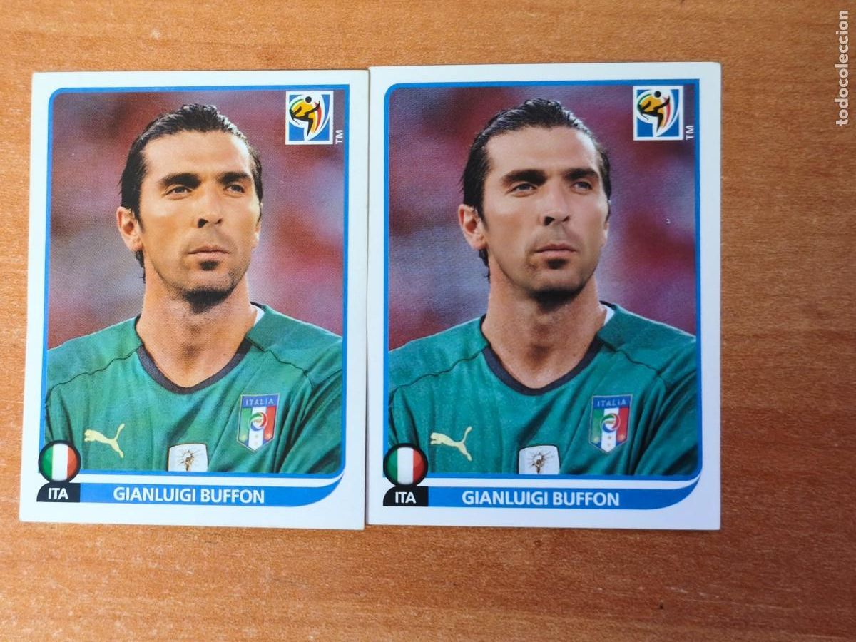 Figurine di Calcio: buffon, south africa 2010, dorso negro y azul