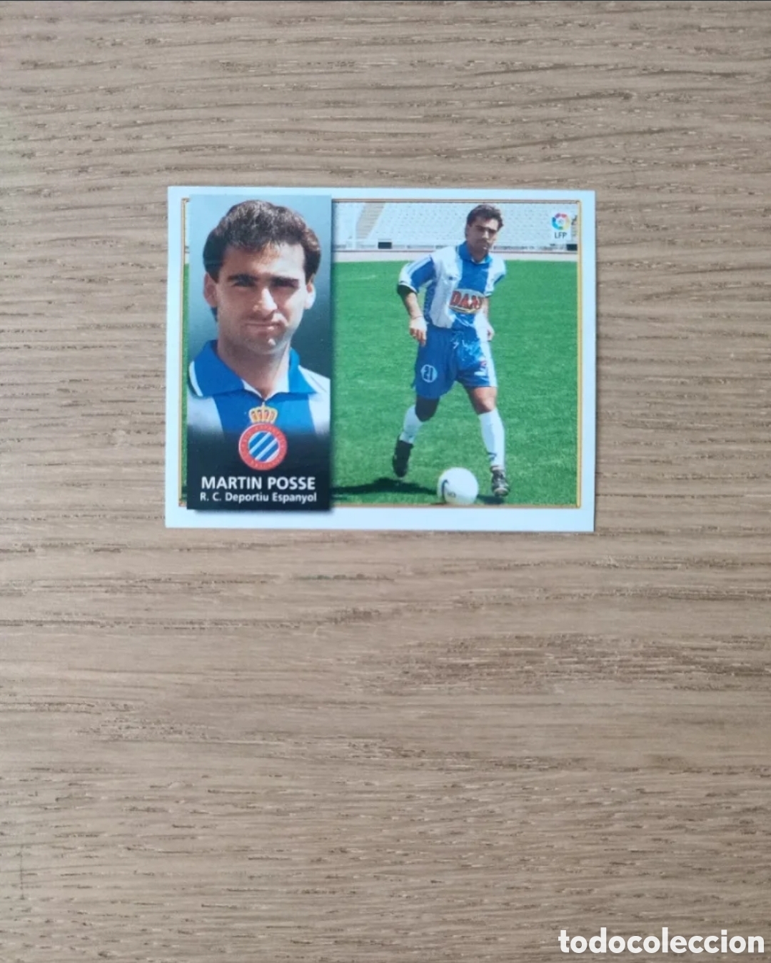 Figurine di Calcio: Mart&iacute;n Posse Coloca Liga Este 98 99 Espanyol Ventanilla
