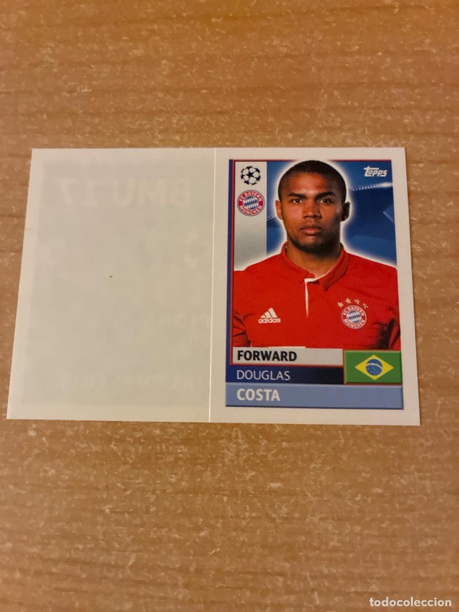 Cromos de f&uacute;tbol: 16 DOUGLAS COSTA BAYERN M&Uacute;NICH TOPPS CHAMPIONS LEAGUE 2016 2017