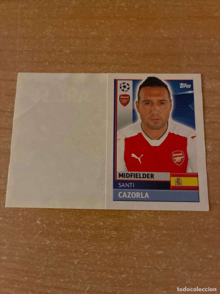 Cromos de f&uacute;tbol: 14 SANTI CAZORLA ARSENAL TOPPS CHAMPIONS LEAGUE 2016 2017