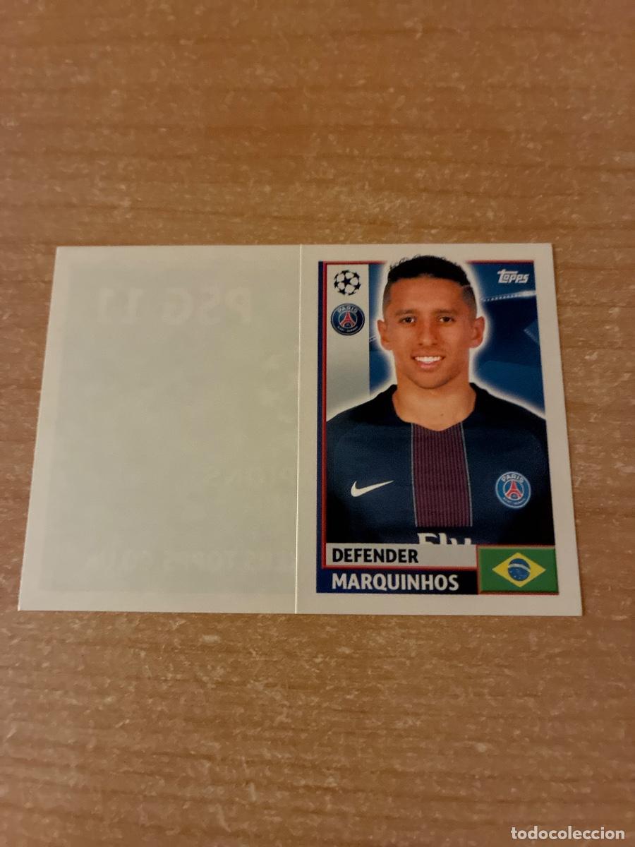 Cromos de f&uacute;tbol: 10 MARQUINHOS PSG TOPPS CHAMPIONS LEAGUE 2016 2017