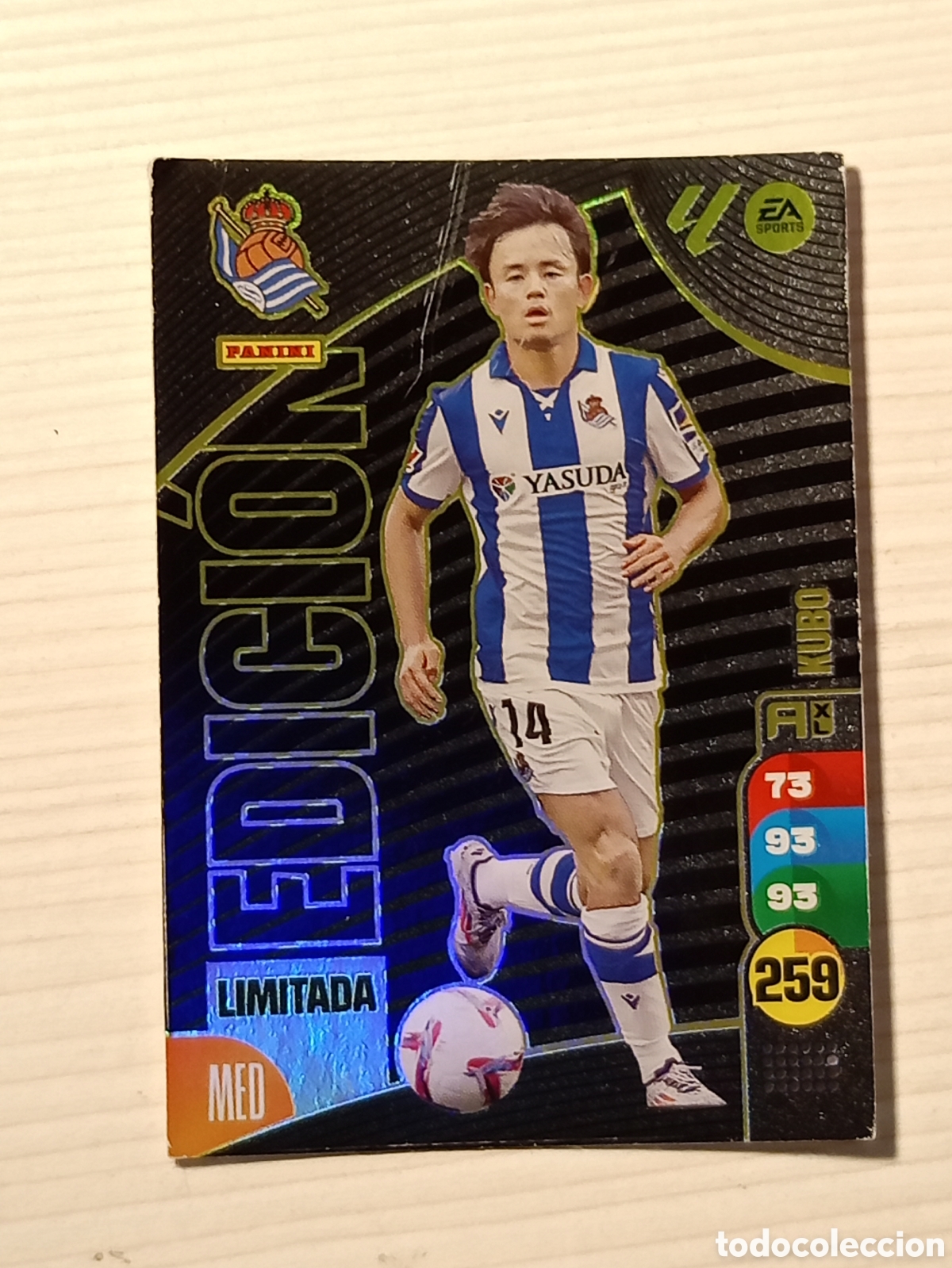 Figurine di Calcio: TAKE KUBO (REALSOCIEDAD). CARTA EDICI&Oacute;N LIMITADA PANINI ADRENALYN XL LA LIGA 2024-25
