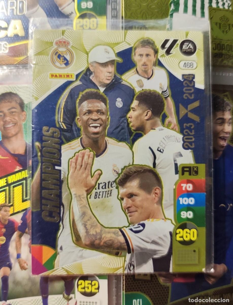 Cromos de f&uacute;tbol: CARD CROMO 468 CHAMPIONS REAL MADRID ADRENALYN PANINI 2024-25 24/25 2023-24