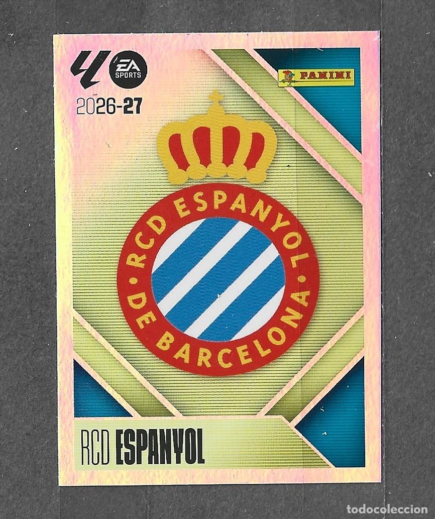 Cromos de f&uacute;tbol: Liga este 26/27 - Escudo - N&deg; 1 - RCD Espa&ntilde;ol