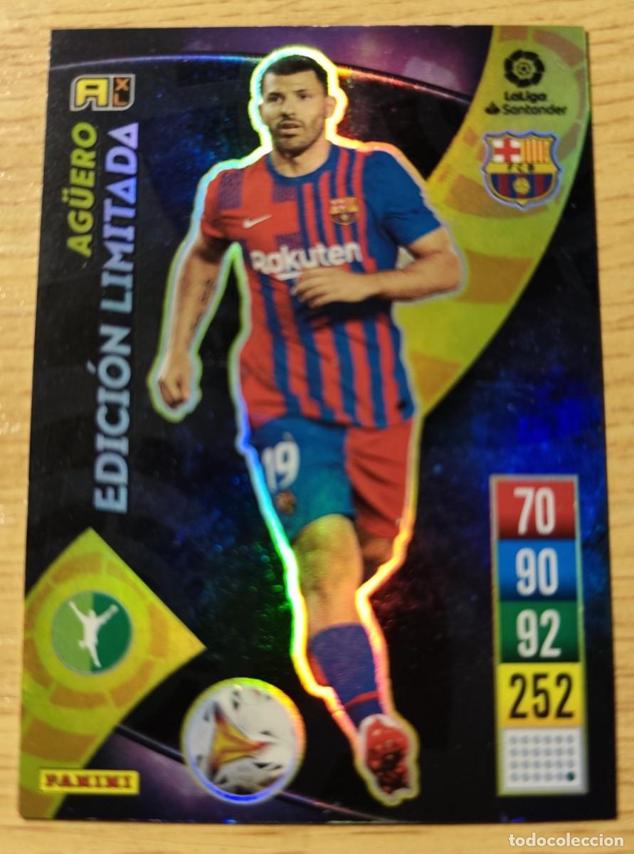 Cromos de f&uacute;tbol: CARD KUN AGUERO FC BARCELONA CARTA EDICI&Oacute;N LIMITADA PANINI ADRENALYN XL LA LIGA 2021-22 2021 2022