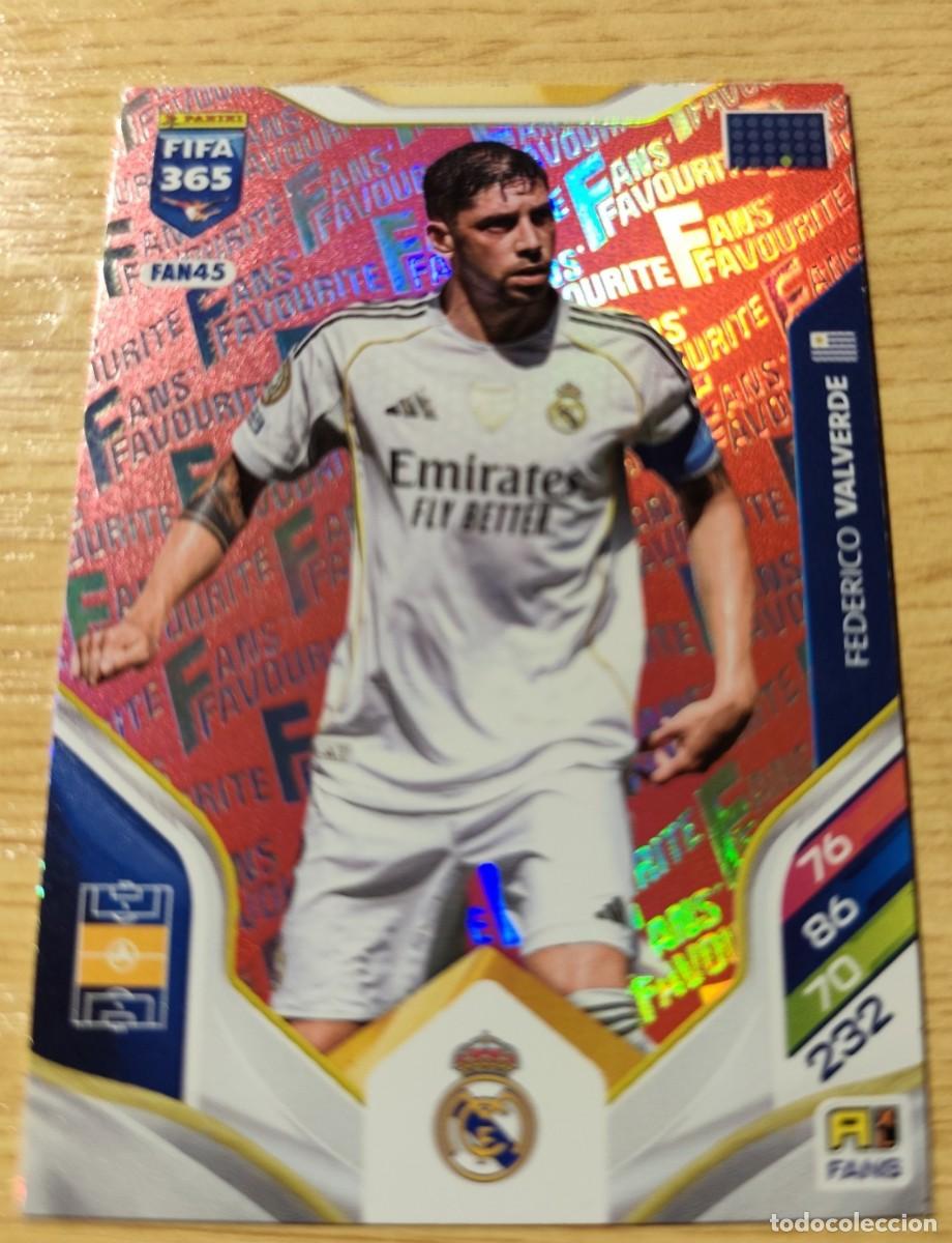 Fu&szlig;ball-Sticker: CARD FAN45 ROJO FEDE VALVERDE REAL MADRID ADRENALYN FIFA 365 2025 2026 25 26