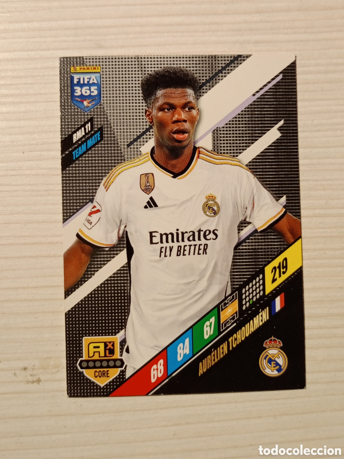 Figurine di Calcio: FIFA 365 ADRENALYN 2023 2024 23 24 ALBUM PANINI LIGA N RMA11 RMA 11 REAL MADRID AURELIEN TCHOUAMENI