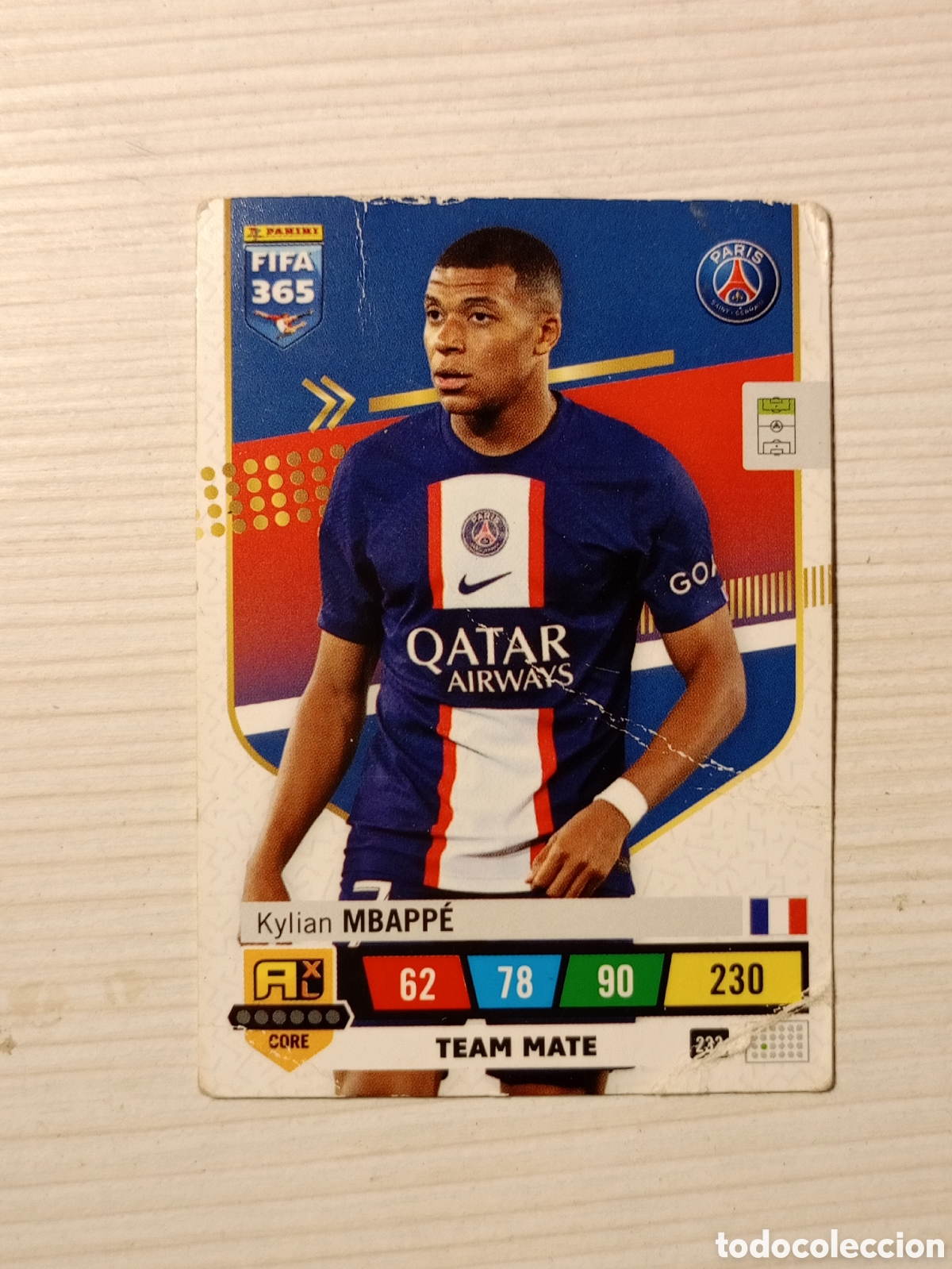 Figurine di Calcio: Cromo FIFA 365 ADRENALYN 2022 2023 22/23 PANINI - TEAM MATE - PARIS SAINT GERMAIN - MBAPP&Eacute; 233