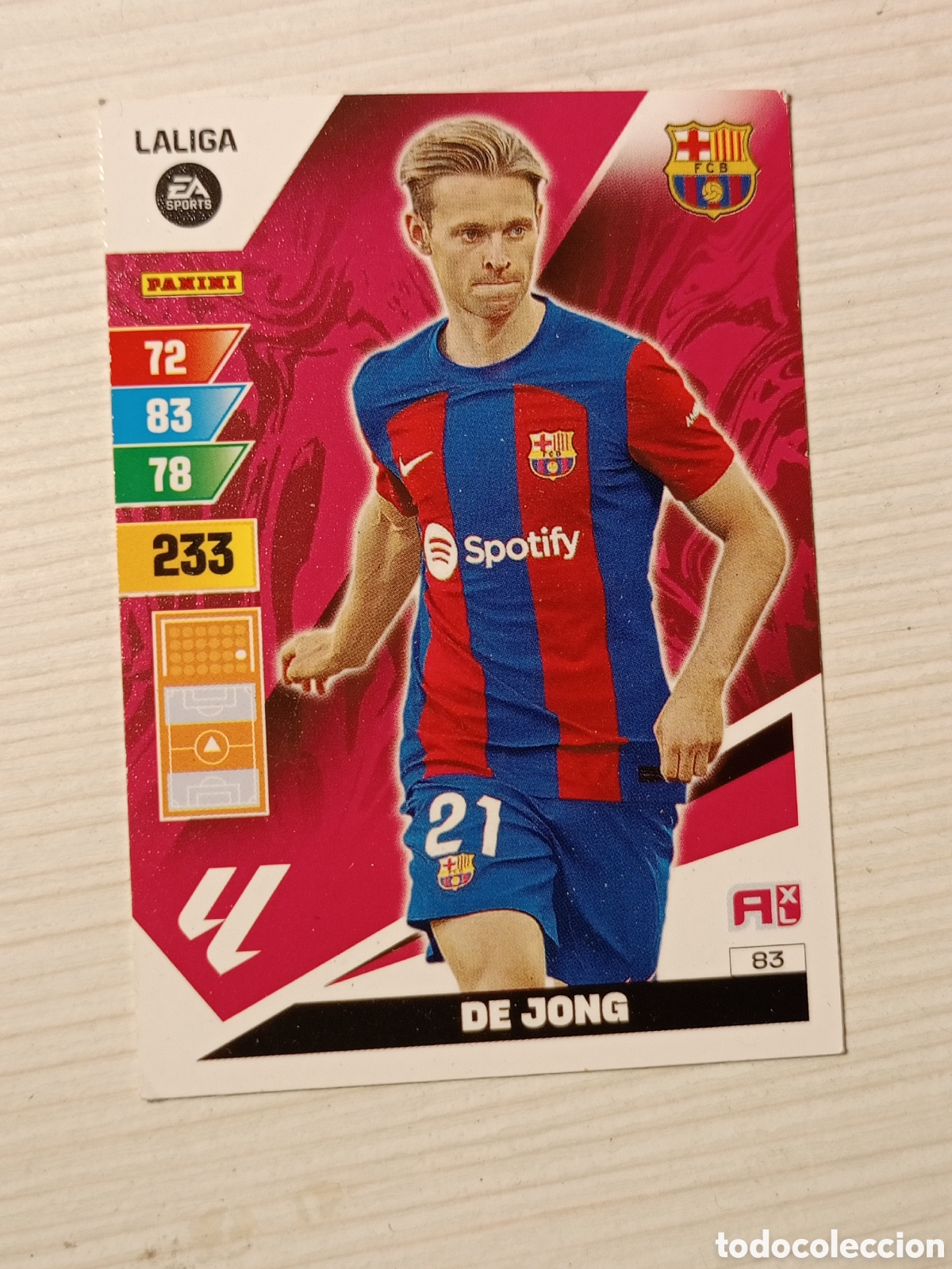 Cartes &agrave; collectionner de Football: 83 DE JONG - ADRENALYN XL 23 24