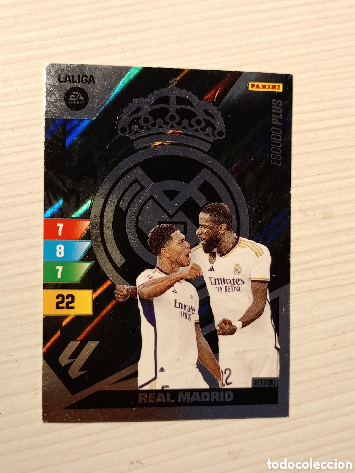 Cartes &agrave; collectionner de Football: ADRENALYN XL 2023-2024 23 24 N&ordm; 217 BIS 217BIS ESCUDO PLUS (REAL MADRID)