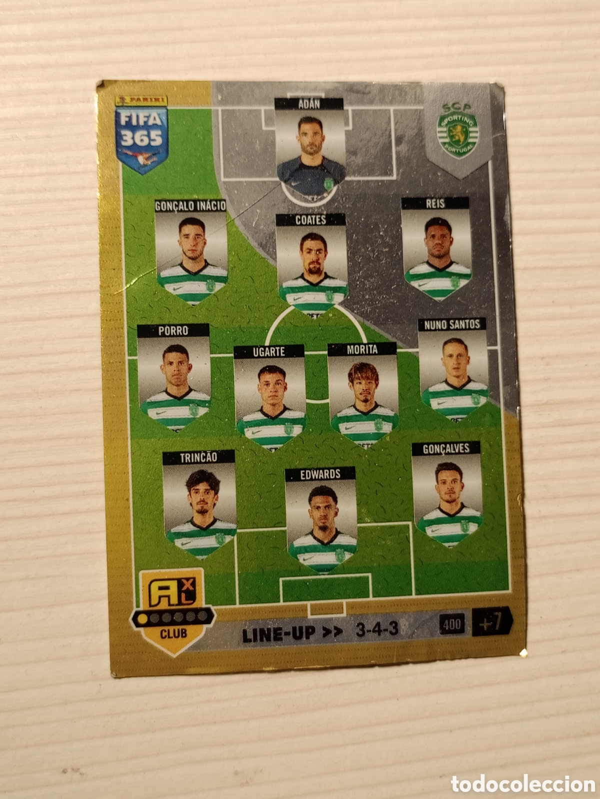 Cartes &agrave; collectionner de Football: LINE-UP / PLANTILLA #400 SPORTING PORTUGAL CROMO FIFA 365 ADRENALYN 2023 PANINI