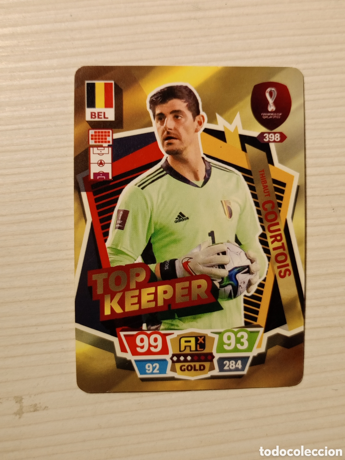 Cartes &agrave; collectionner de Football: THIBAUT COURTOIS BELGICA ⚽ WORLD FOOTBALL STARS QATAR CARD FANCARD ⚽