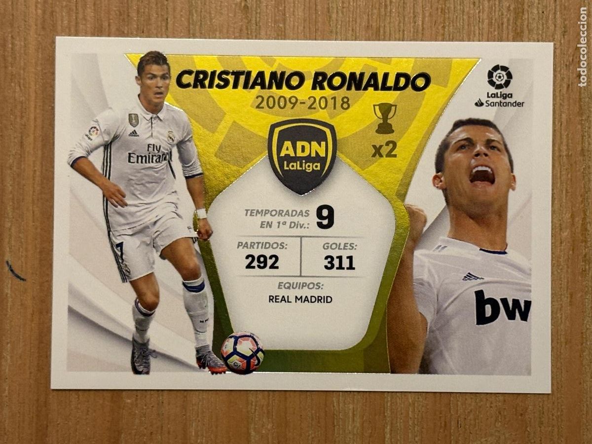 Cromos de f&uacute;tbol: 28. CROMO Cristiano Ronaldo serie ADN N 6 liga este 21-22 2021-22
