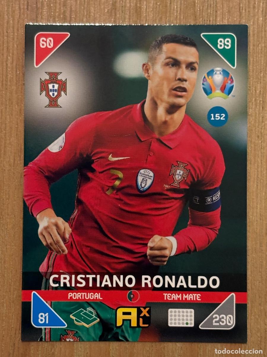 Cromos de f&uacute;tbol: 28. CROMO CRISTIANO RONALDO ADRENALYN N 152 EURO 2020