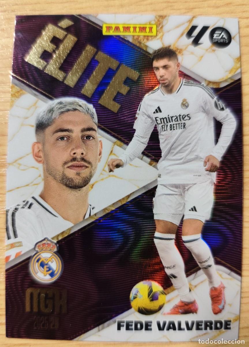 Cromos de f&uacute;tbol: CARD 5 FEDE VALVERDE ELITE REAL MADRID Liga Megacracks 2025 2026 25 26 PANINI