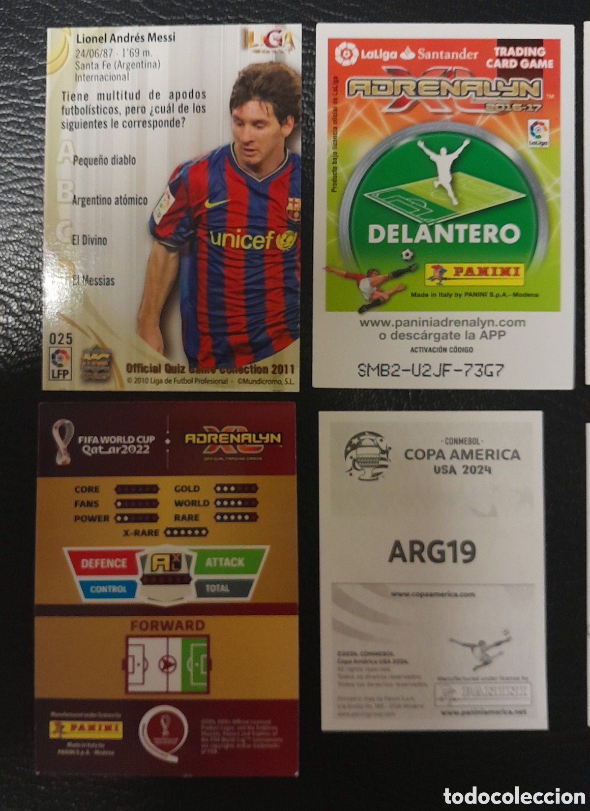 Cromos de f&uacute;tbol: 8 Messis !!!! Barsa y selecci&oacute;n - Foto 6