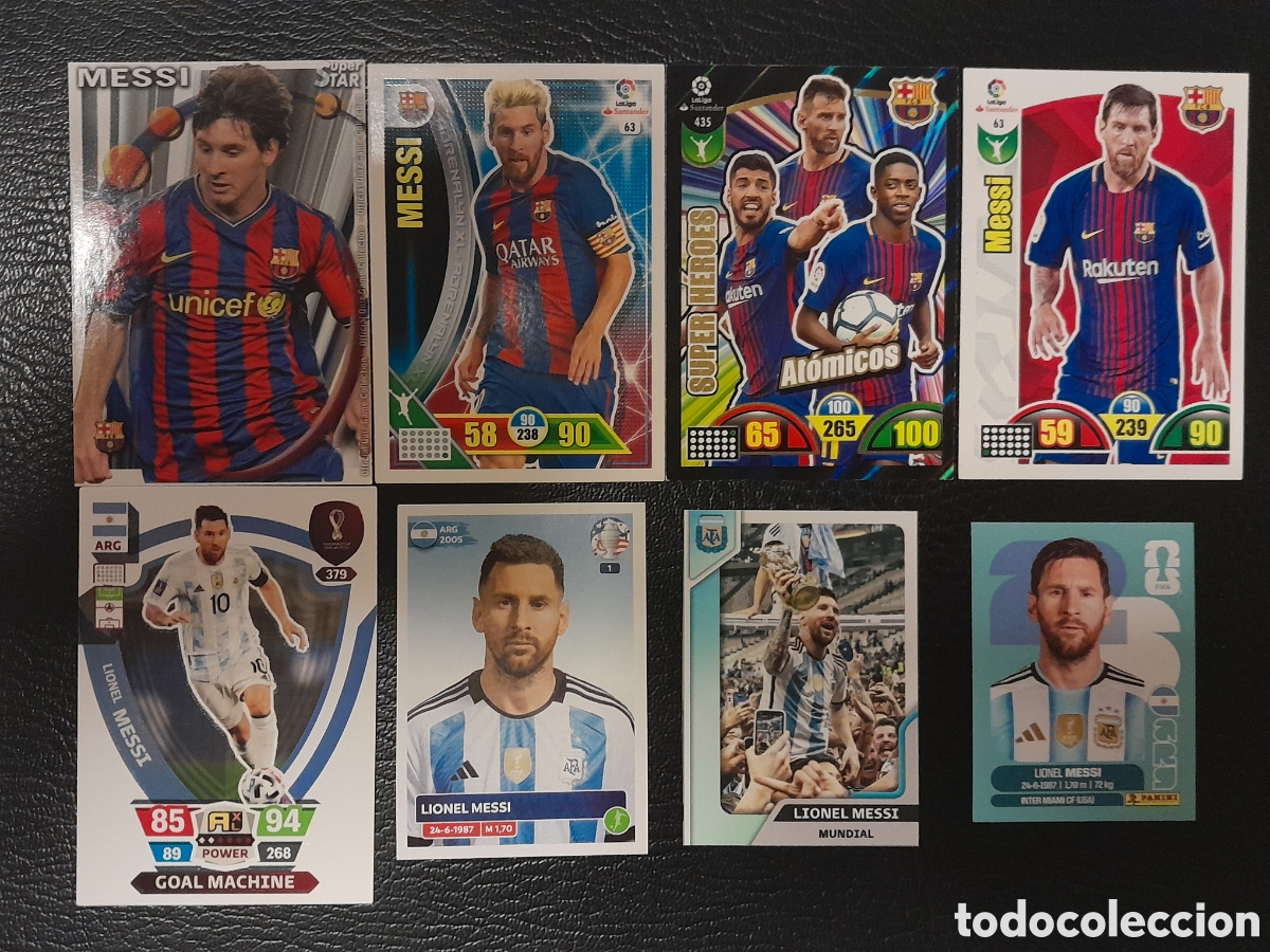 Cromos de f&uacute;tbol: 8 Messis !!!! Barsa y selecci&oacute;n - Foto 1