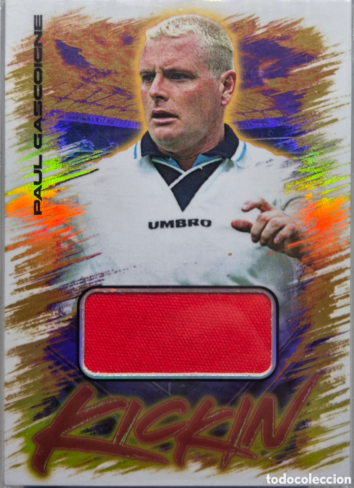 Cromos de f&uacute;tbol: Futera Fan's Selection World Football - Paul Gascoigne