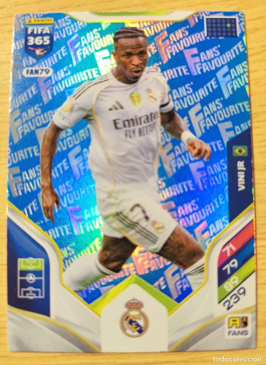 Cromos de f&uacute;tbol: CARD Vinicius JR - Real Madrid - Fan Favourite - Adrenalyn FIFA 365 2025 2026 25 26 FAN 79 AZUL