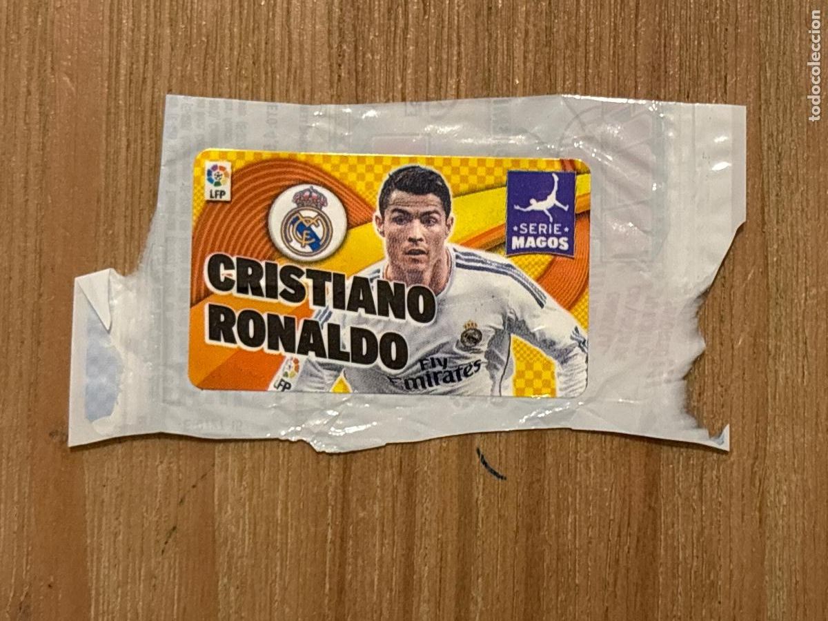 Football Stickers: 28. CROMO CRISTIANO RONALDO REAL MADRID SERIE MAGOS CHICLE LIGA EDICIONES ESTE 2014-15 14-15