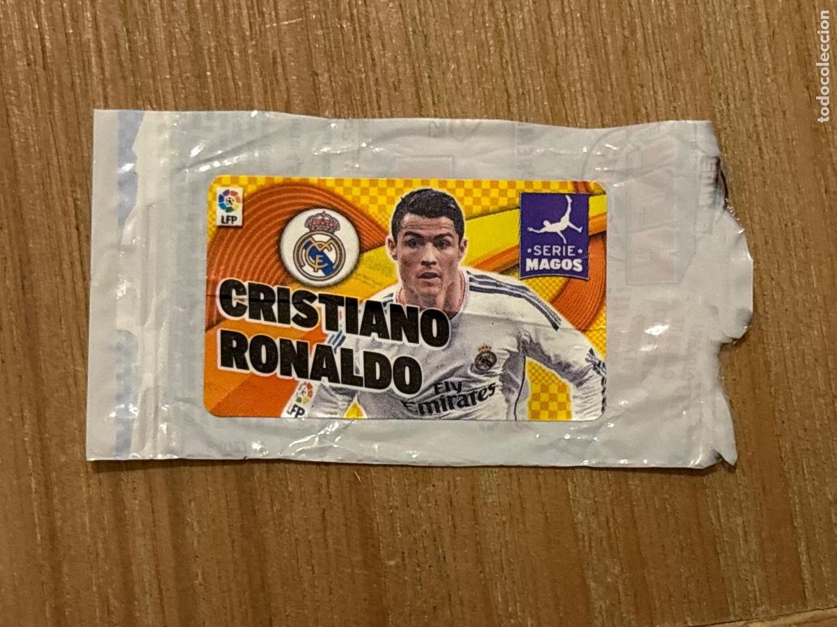 Cromos de f&uacute;tbol: 28. CROMO CRISTIANO RONALDO REAL MADRID SERIE MAGOS CHICLE LIGA EDICIONES ESTE 2014-15 14-15
