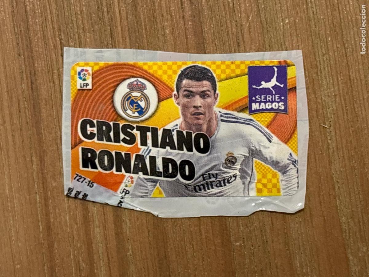 Cromos de f&uacute;tbol: 28. CROMO CRISTIANO RONALDO REAL MADRID SERIE MAGOS CHICLE LIGA EDICIONES ESTE 2014-15 14-15