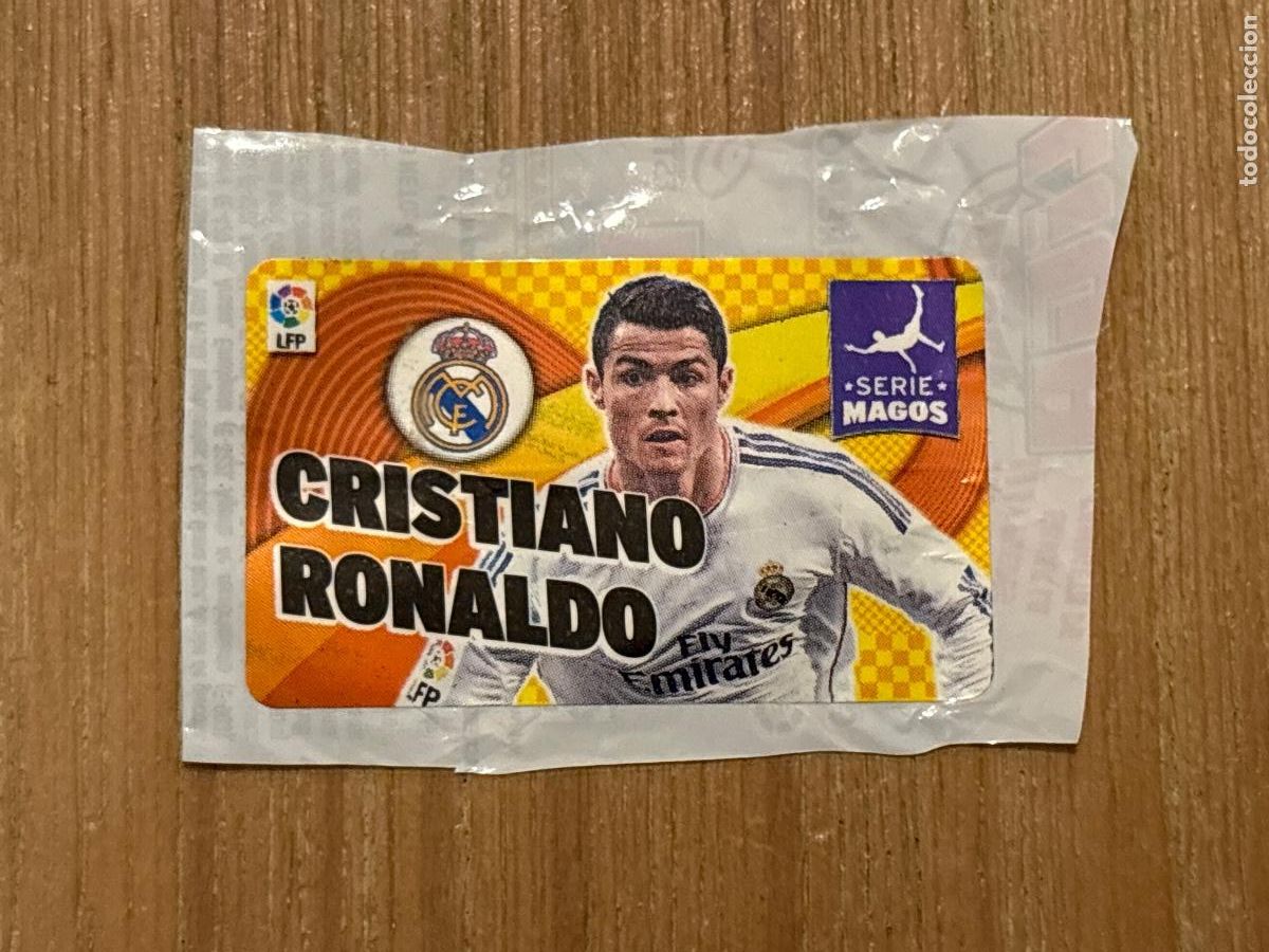 Cromos de f&uacute;tbol: 28. CROMO CRISTIANO RONALDO REAL MADRID SERIE MAGOS CHICLE LIGA EDICIONES ESTE 2014-15 14-15