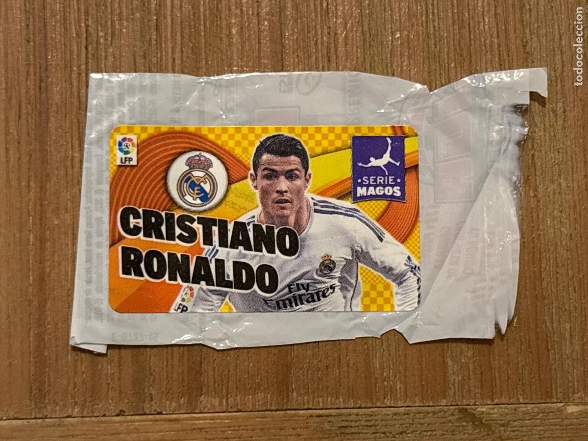 Cromos de f&uacute;tbol: 28. CROMO CRISTIANO RONALDO REAL MADRID SERIE MAGOS CHICLE LIGA EDICIONES ESTE 2014-15 14-15