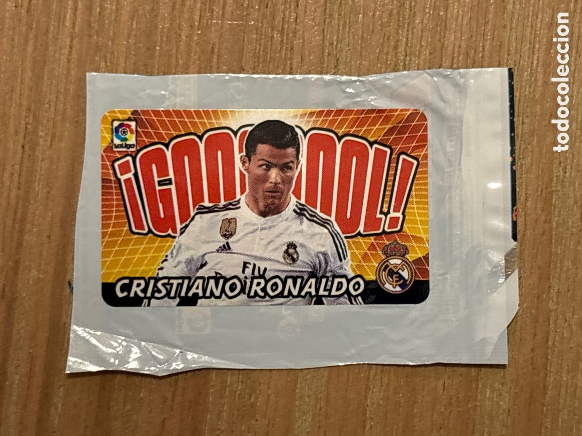 Cromos de f&uacute;tbol: 28. CROMO CRISTIANO RONALDO REAL MADRID SERIE GOL CHICLE LIGA EDICIONES ESTE 2015-16 15-16