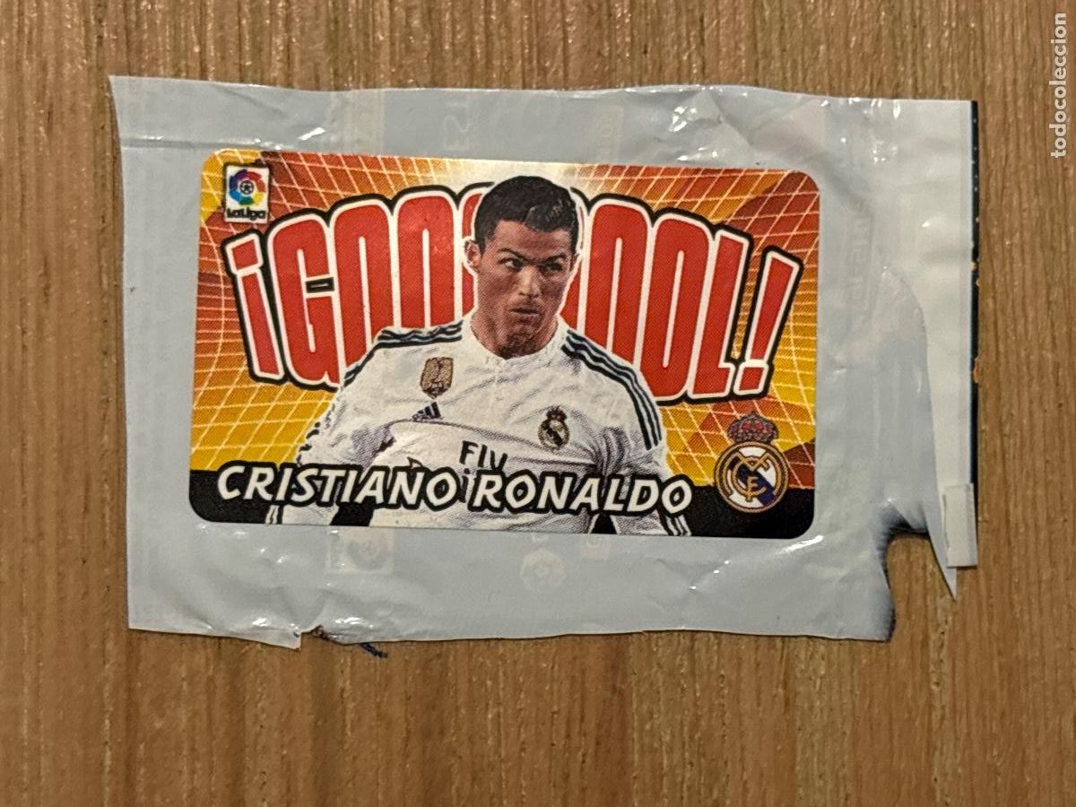 Football Stickers: 28. CROMO CRISTIANO RONALDO REAL MADRID SERIE GOL CHICLE LIGA EDICIONES ESTE 2015-16 15-16