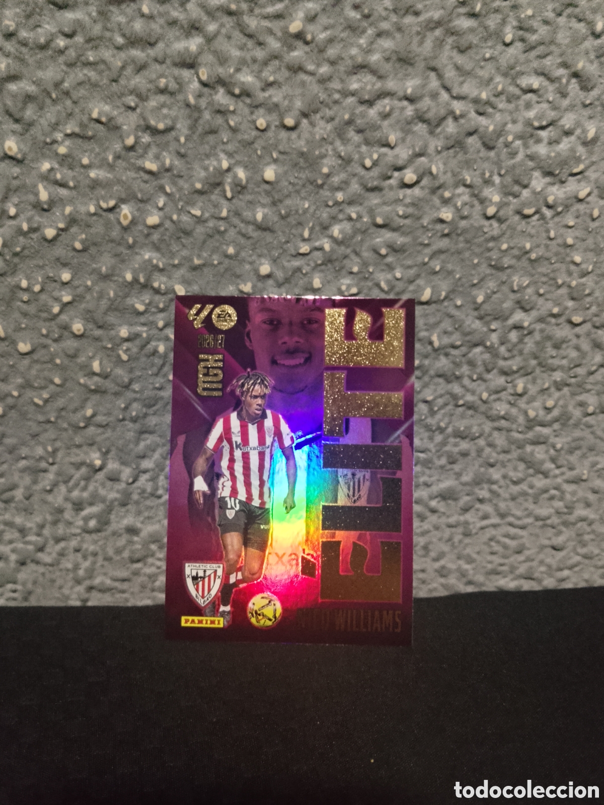 Cromos de f&uacute;tbol: Nico Williams elite 12 Athletic De Bilbao megacracks 26/27 2026 2027