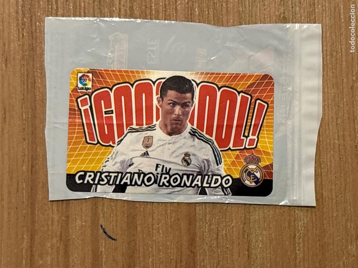Football Stickers: 28. CROMO CRISTIANO RONALDO REAL MADRID SERIE GOL CHICLE LIGA EDICIONES ESTE 2015-16 15-16