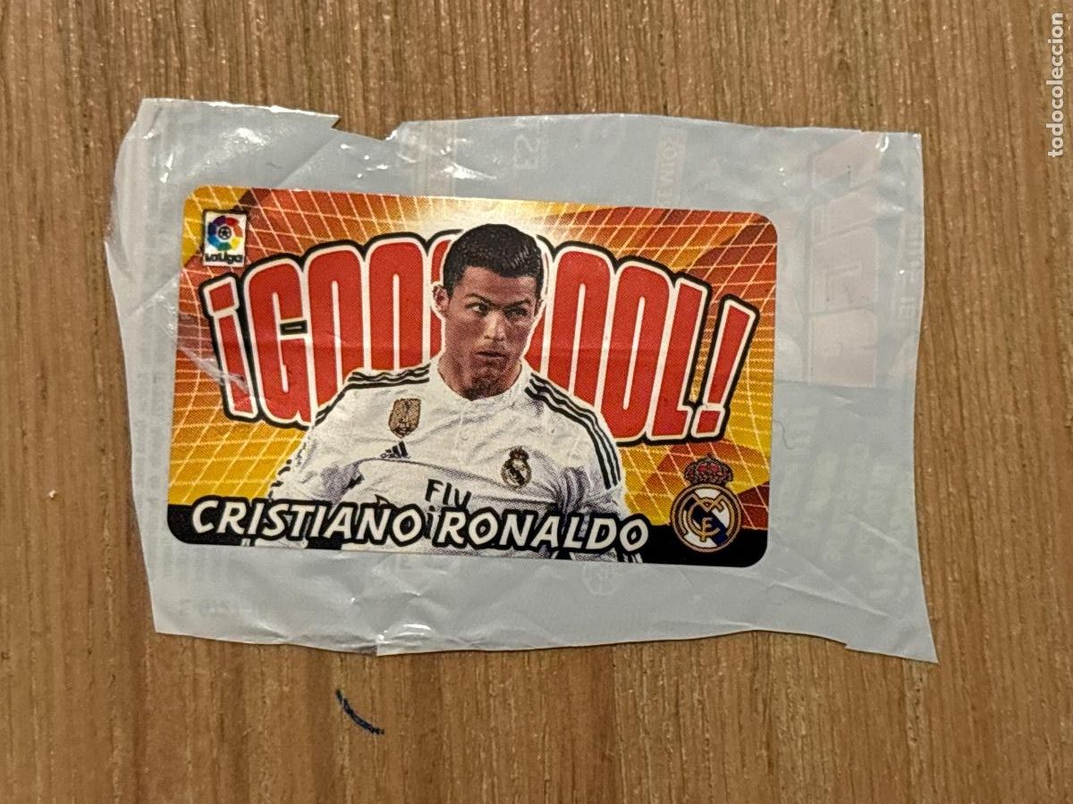 Football Stickers: 28. CROMO CRISTIANO RONALDO REAL MADRID SERIE GOL CHICLE LIGA EDICIONES ESTE 2015-16 15-16